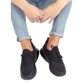 Schwarz HY104 Schwarze Sportschuhe 1