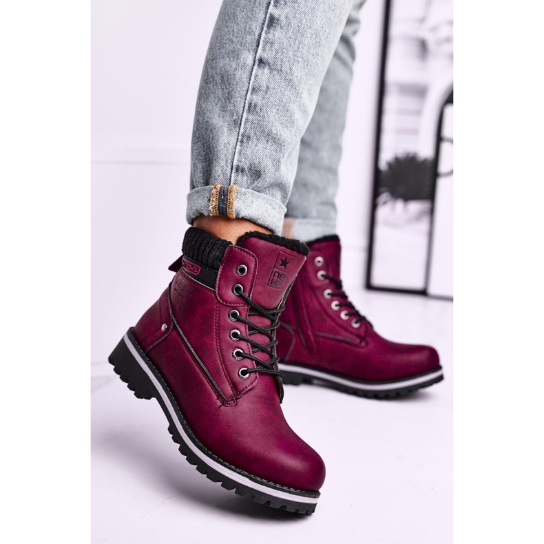 EVE Damenstiefel Burgund Grunders rot mehrfarbig 1
