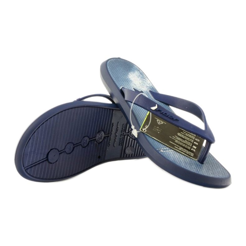 Marineblaue Hausschuhe Kinderschuhe Rider 1307 Flip-Flops navy blau 3