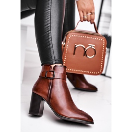 Damen Stiefel auf High Heel Sergio Leone Braun BT509 1