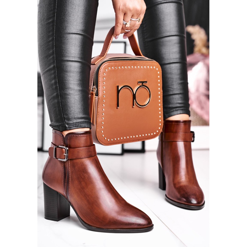 Damen Stiefel auf High Heel Sergio Leone Braun BT509 2