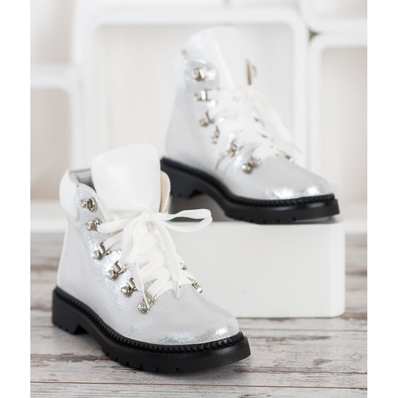 Bello Star Silberne Trapper weiß 2