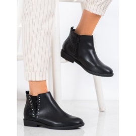 Small Swan Schwarze Stiefel mit Schlangenmuster 2