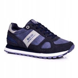 Damen Sportschuhe Sneakers Big Star Navy Blau GG274676 marineblau grau 1