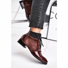 Damenstiefel Leder Maciejka Braun 04744-02 2