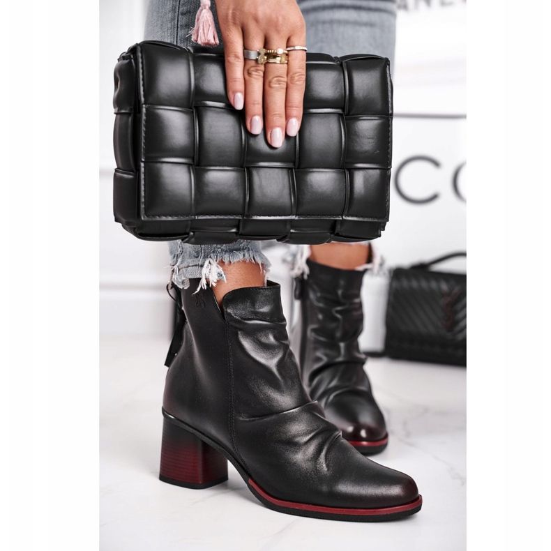 Damenstiefel mit hohem Absatz Maciejka Schwarz 04757-01 2