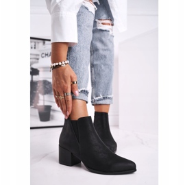 Damen Stiefel Sergio Leone Jodhpur Stiefel Eco Nubuck Schwarz BT621 1