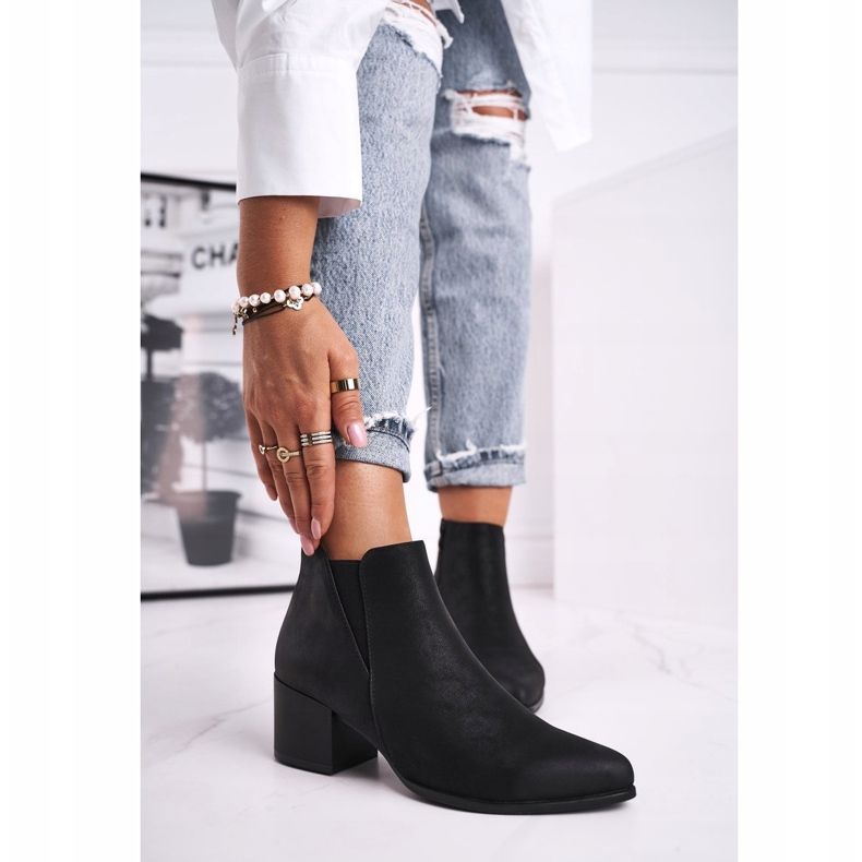 Damen Stiefel Sergio Leone Jodhpur Stiefel Eco Nubuck Schwarz BT621 1