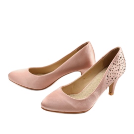 Pinke Pumps auf Pin mit Zirkonia MJ1440 rosa 2