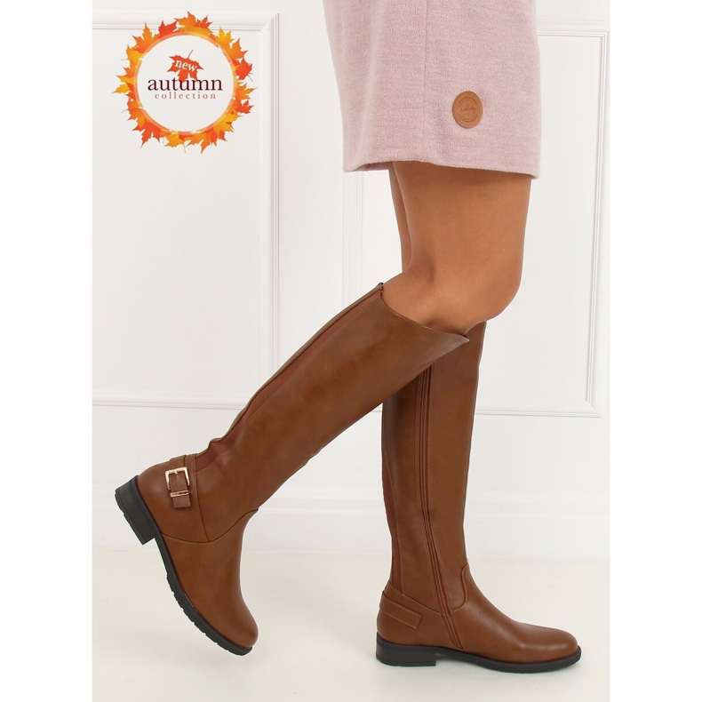 Kamelstiefel für Damen H9208 Camel braun 1