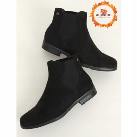 Schwarze Chelsea-Boots für Damen 8B957 Schwarz 1