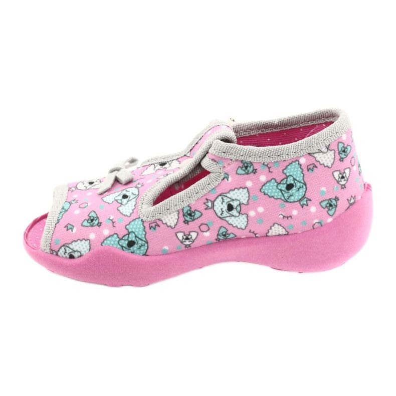 Befado Kinderschuhe 213P120 rosa silber- grau 3