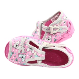 Befado Kinderschuhe 213P120 rosa silber- grau 6
