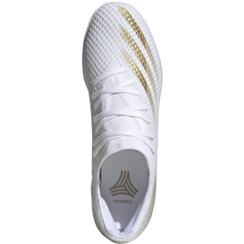 Adidas X GHOSTED.3 In EG8204 Fußballschuhen weiß, gold golden 1