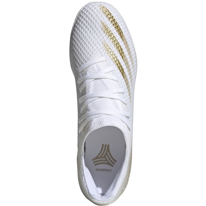 Adidas X GHOSTED.3 In EG8204 Fußballschuhen weiß, gold golden 1