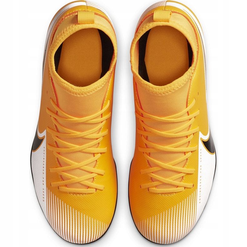 Nike Mercurial Superfly 7 Club FG / MG Junior AT8150 801 Fußballschuhe orange gelb 1
