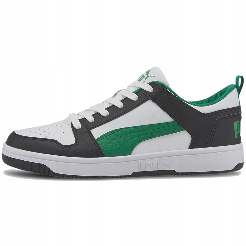 Herrenschuhe Puma Rebound LayUp Lo Sl weiß-schwarz-grün 369866 12 1