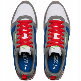Herrenschuhe Puma R78 weiß-blau-rot-schwarz 373117 10 marineblau grau 2