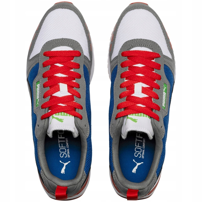Herrenschuhe Puma R78 weiß-blau-rot-schwarz 373117 10 marineblau grau 2