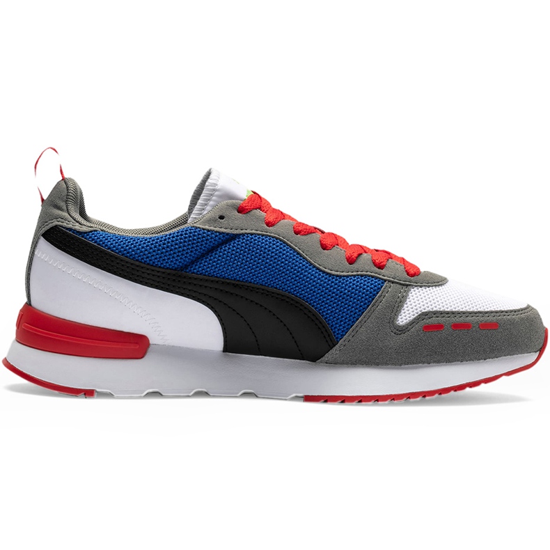 Herrenschuhe Puma R78 weiß-blau-rot-schwarz 373117 10 marineblau grau 1