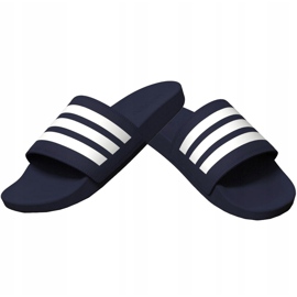Adidas Adilette Comfort marineblau Hausschuhe B42114 weiß 1