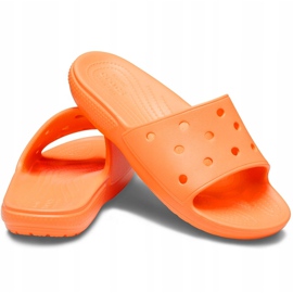 Crocs Classic Slide Damen Hausschuhe apricot 206121 801 orange 1
