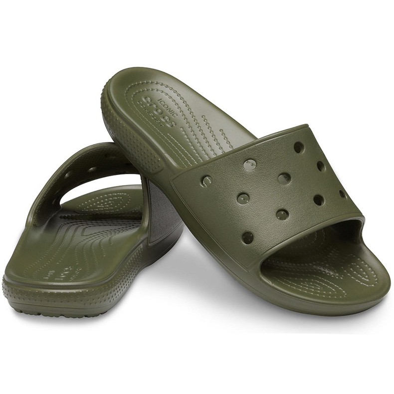 Crocs Classic Slide khaki 206121 309 grün 1
