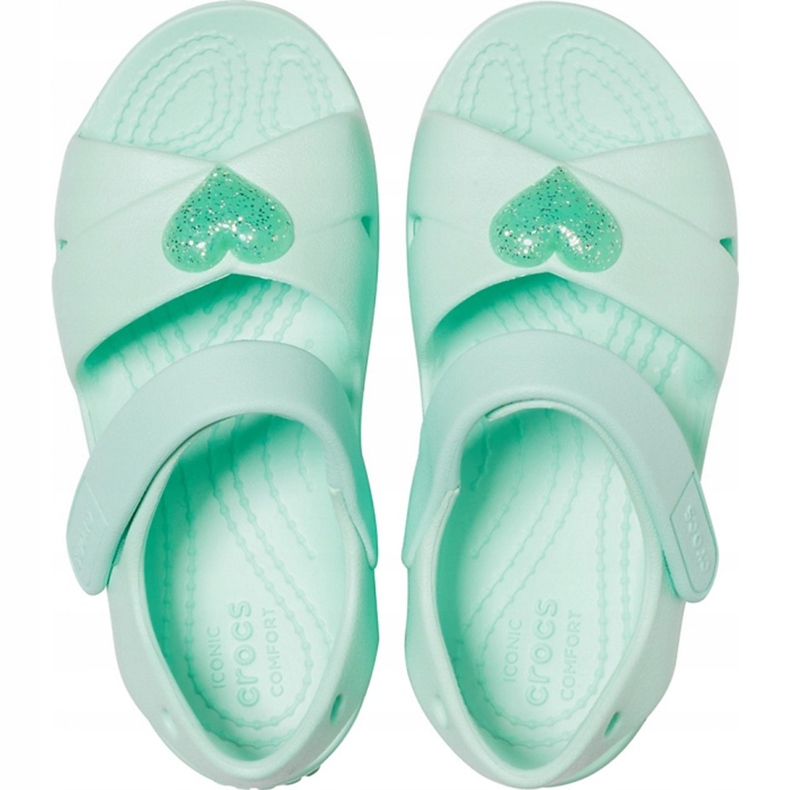 Crocs Kindersandalen Classic Cross Strap Sandale Ps neo mint 206245 3TI grün 1
