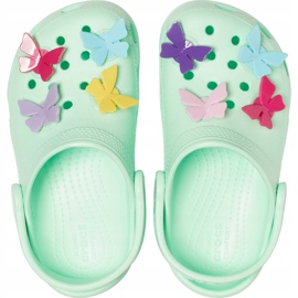Crocs Kinder Classic Butterfly Charm Clg Ps grün 206179 3TI 1