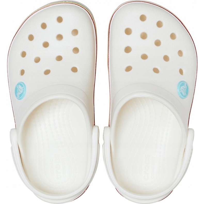 Crocs für Kinder Crocband Rainbow Glitter Clg K weiß 206151 100 1