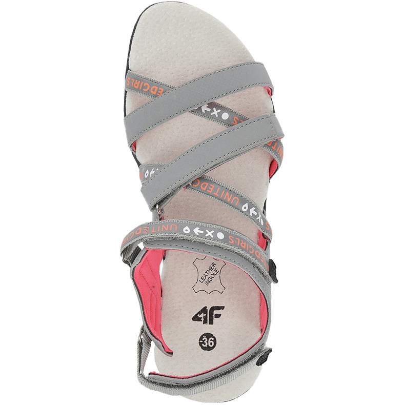 Mädchen Sandalen 4F mehrfarbig HJL20 JSAD001 90S orange rosa grau 1