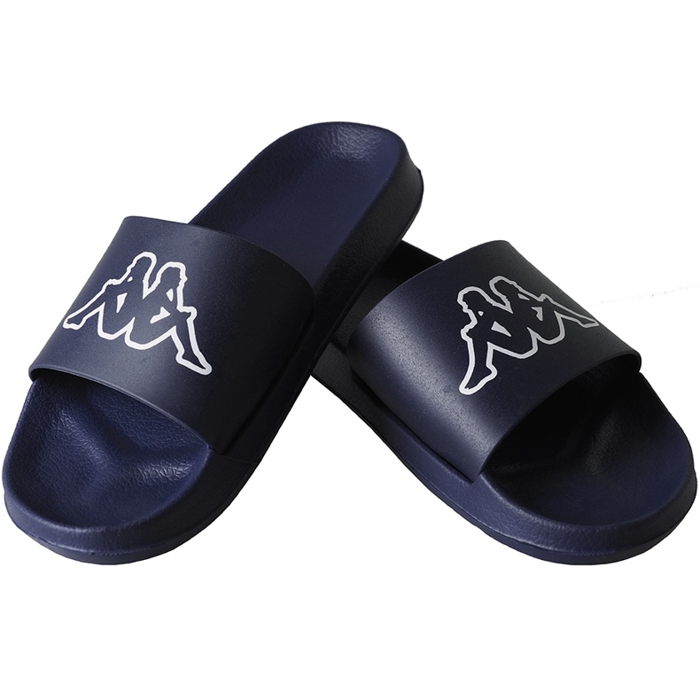 Kappa Krus Hausschuhe marineblau und weiß 242794 6710 1