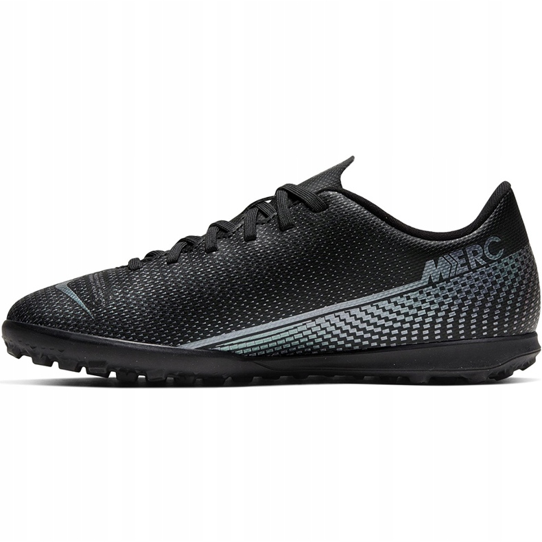 Nike Mercurial Vapor 13 Club Tf Junior AT8177 010 Fußballschuhe schwarz schwarz 1