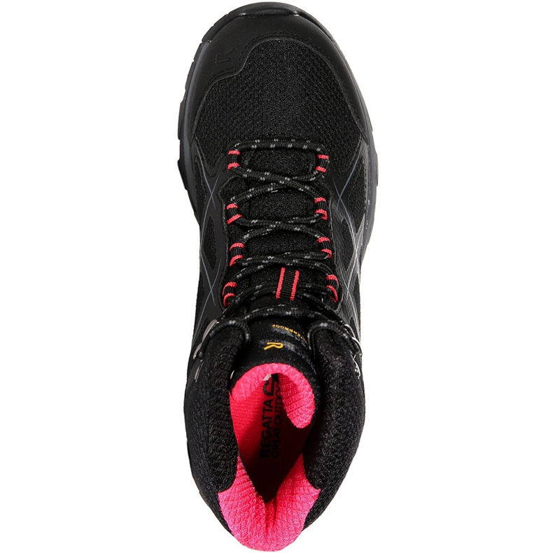 Damenschuhe Regatta Wms Kota Mid schwarz und pink RWF490 7HQ 1