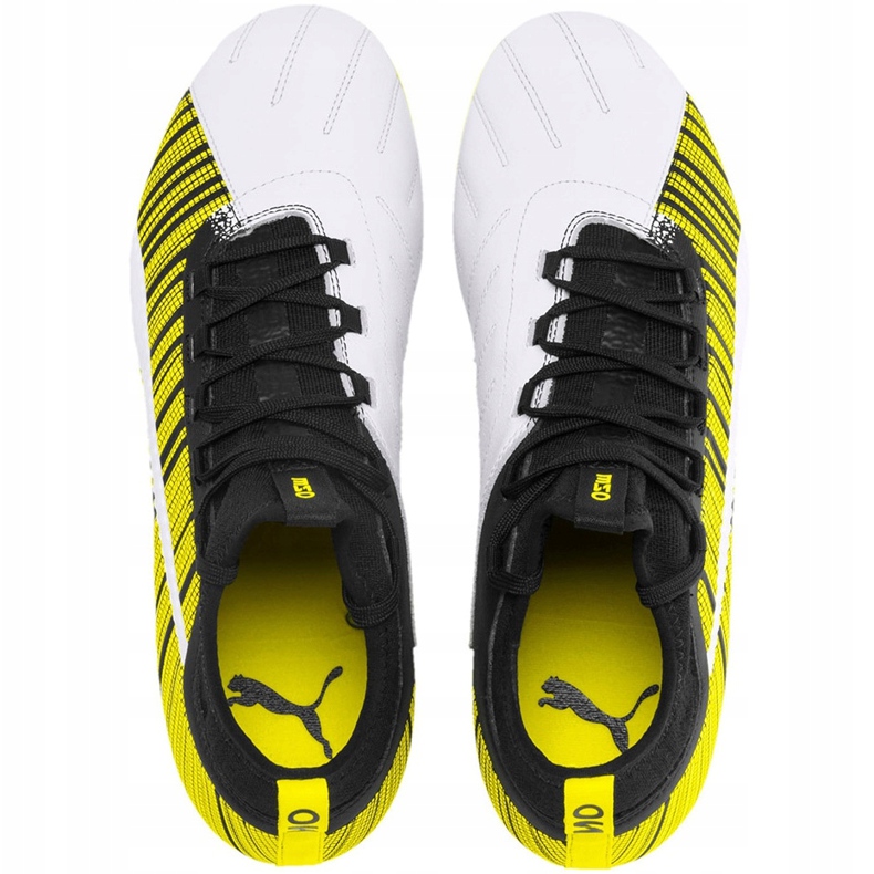 Puma One 5.3 Fg Ag Fußballschuhe gelb-weiß-schwarz 105604 03 1