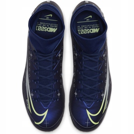 Nike Mercurial Superfly 7 Academy Mds Tf BQ5435 401 Fußballschuh blau marineblau 1