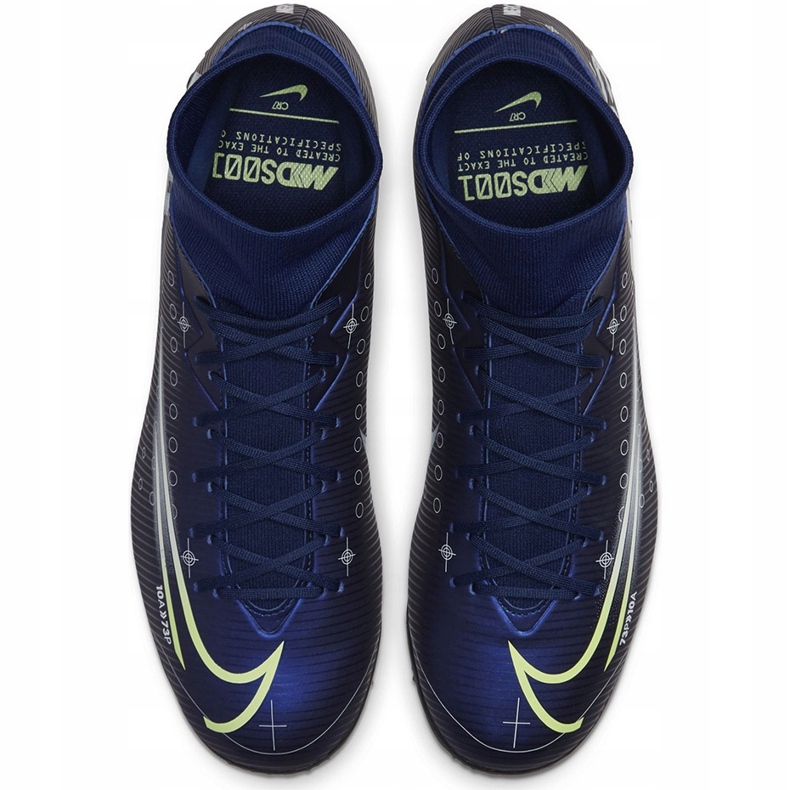 Nike Mercurial Superfly 7 Academy Mds Tf BQ5435 401 Fußballschuh blau marineblau 1