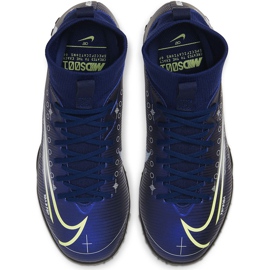 Nike Mercurial Superfly 7 Academy Mds Tf Junior BQ5407 401 Fußballschuh marineblau marineblau 1