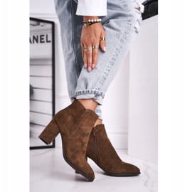 Damen Stiefel mit hohem Absatz Sergio Leone Olive BT508 braun mehrfarbig 2