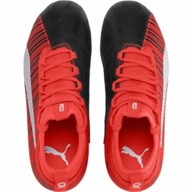 Fußballschuhe Puma One 5.3 Fg Ag Junior rot schwarz 105657 01 mehrfarbig 1