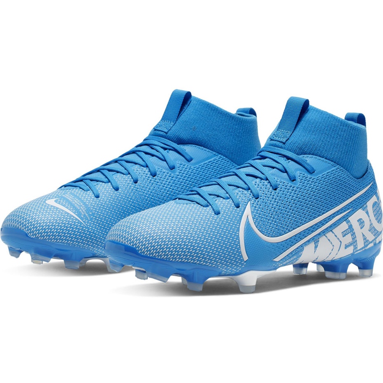 Nike Mercurial Superfly 7 Academy FG / MG Junior AT8120 414 Fußballschuh blau blau 1