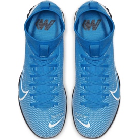 Nike Mercurial Superfly 7 Academy Tf Junior AT8143 414 Fußballschuh mehrfarbig blau 1