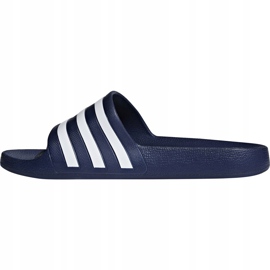 Adidas Adilette Aqua Hausschuhe navy F35542 weiß navy blau 2