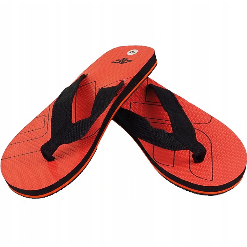 Orange Herren 4F Hausschuhe H4L19 KLM003 70S schwarz 1