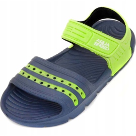 Aqua-speed Noli Badeschuhe für Kinder, marineblau und grün col. 48 2