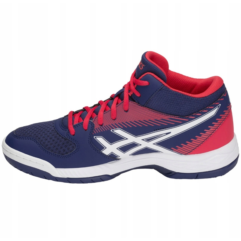 Asics Gel-Task Mt B703Y-400 Herren Volleyballschuhe weiß, rot, marineblau navy blau 1