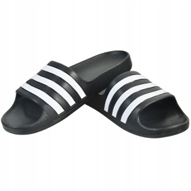 Adidas Adilette Aqua K schwarze Hausschuhe für Kinder F35556 1