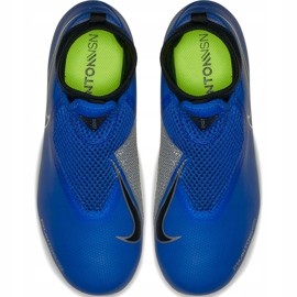 Nike Phantom Vsn Academy Df FG / MG Jr AO3287 400 Fußballschuhe blau 1