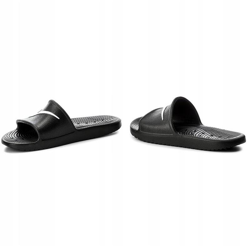 Nike Kawa Shower Damen schwarze Hausschuhe 832655 001 2