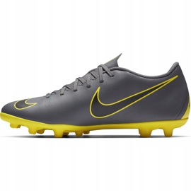 Nike Mercurial Vapor 12 Club Mg AH7378 070 Fußballschuhe grau, gelb grau 1